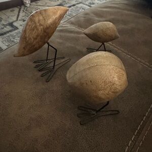 Wooden Bird Sculptures